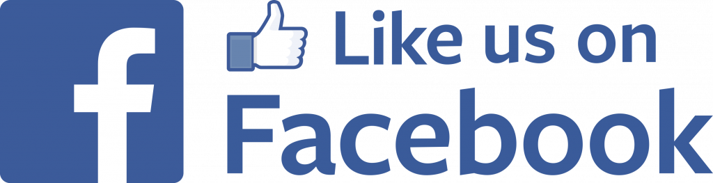 Like us on Facebook logo. 